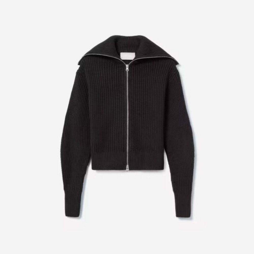 Everlane The ChunkyCardigan Sweater Black XS